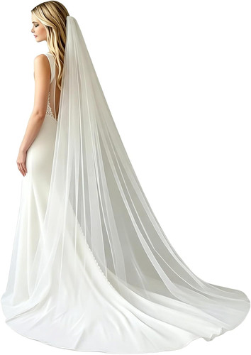 Brautschleier lang 300 - cm, mit