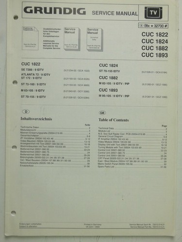 Grundig service manual cuc - grundig,