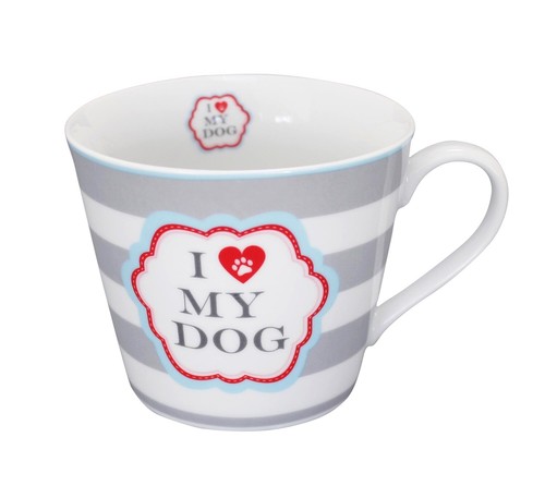 Tasse dog mit streifen hc196 - mit,