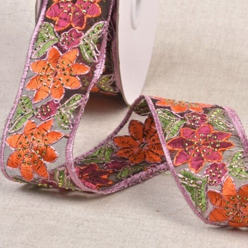 Borte organza bestickt - borte,,