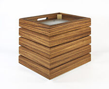 Zarge Gehäuse aus Zebrano