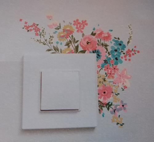 Wandtattoo blumen deko rosa - wandtattoo,