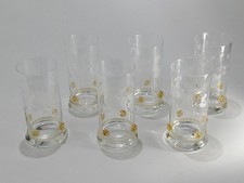 THERESIENTHALER SAFTGLAS Wasserglas Glas BEERENNOPPEN Bernstein BLATTRANKE