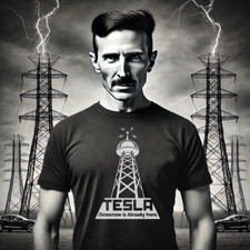 Shirt nikola tesla tomorrow - tesla,