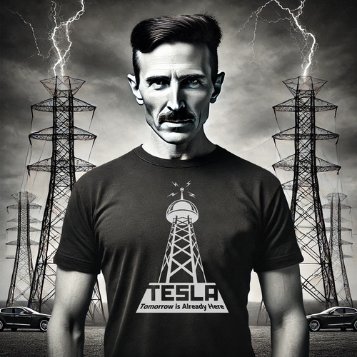 Shirt nikola tesla - t-shirt, tomorrow