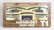 Märklin mini-club Spur Z 8192 Doppelgleispackung T1 - Bogenweichen Schienen OVP