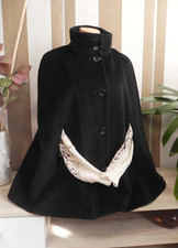 VOGUE Peek & Cloppenburg * edler, samtig weicher Poncho Angora & Lana Wolle Gr L