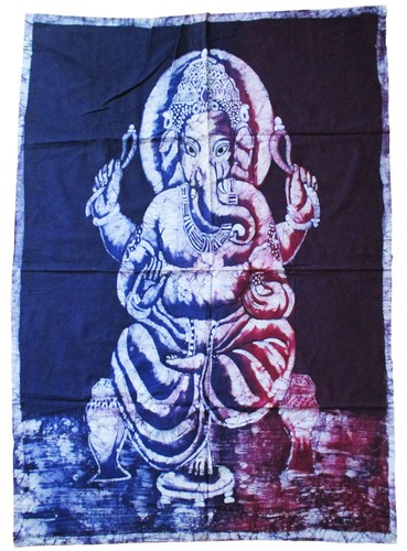 Batiktuch ganesh shiva buddha - batiktuch,
