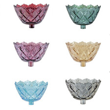 Kerzenglas Glasaufsatz Fiori