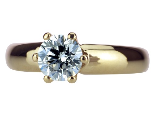 Solitär 585 gelb gold 005 - 585,