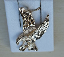 Adler Vogel ♦️ Charm Anhänger diamantiert 585 14kt Gold Natur Wildnis ♦️♦️ 8731