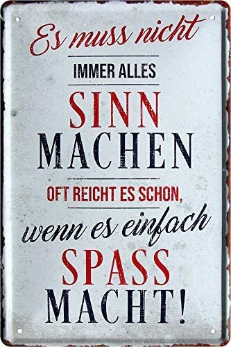 Blechschilder spruch es - spruch, ”es