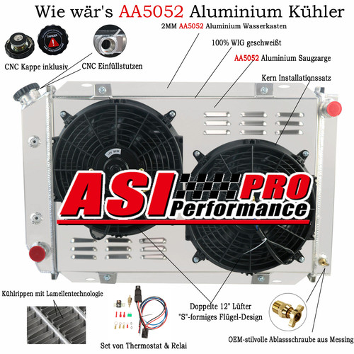 Reihe aluminium kühler - kühler, +