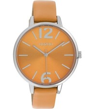 SALE Oozoo Design Damenuhr orange/silber metallic Ø40mm C10155