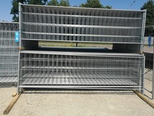 15 x Bauzaun halbhoch | 3,43 x 1,15 m | Mobilzaun 53 lfm | kostenloser Versand