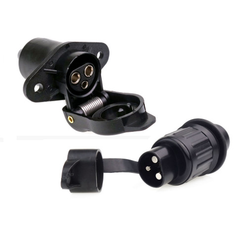 Steckdose mit stecker - 3, polig
