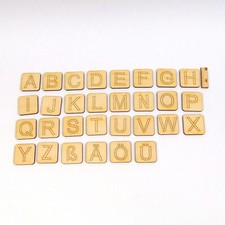 Plättchen alphabet komplett - plättchen,