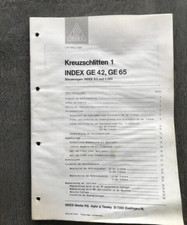 INDEX GE42/GE65-Steuerung S3/C200 "Kreuzschlitten 1"-Aufbau und Funktionen 39 S.