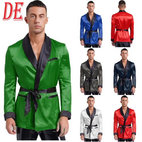 Herren satin morgenmantel - herren,