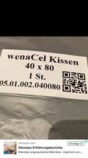 2 Stück Wenatex WenaCel Sensitive Kopfkissen 40x80 cm Hypoallergen