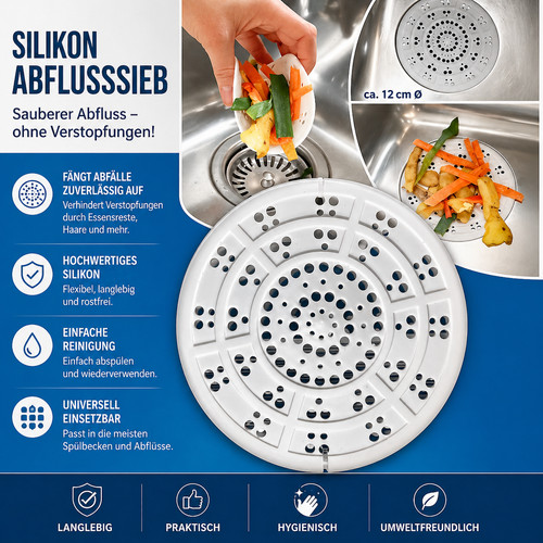 Abflusssieb silikon cm - abflusssieb, 12