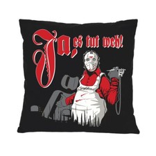 Kissen mit Spruch und Füllung Dekokissen Tattoo Studio Ja es tut weh Horror 