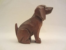 SKULPTUR FIGUR DACKEL BEAGLE