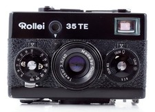 35mm Kompaktkamera ROLLEI 35 TE BLACK mit Objektiv TESSAR  3.5/40 und Tasche