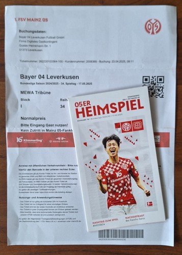Ticket programm 2024 25 - ticket, 2024/25