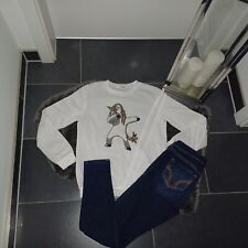 Set XS 158 164 Outfit Sweatshirt 32 34 Einhorn Jeanshose Hollister top Zustand