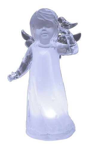 Deko engel vogel led timer - led, +