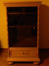 Phonoschrank, Eiche massiv hell, gelaugt