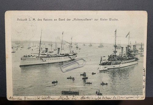 Postkarte kieler woche 1909 - kieler,