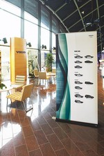 EXPOLINC Rollup Classic BLACK Line mit Ihrer Grafik - 85x215cm - Markenqualität