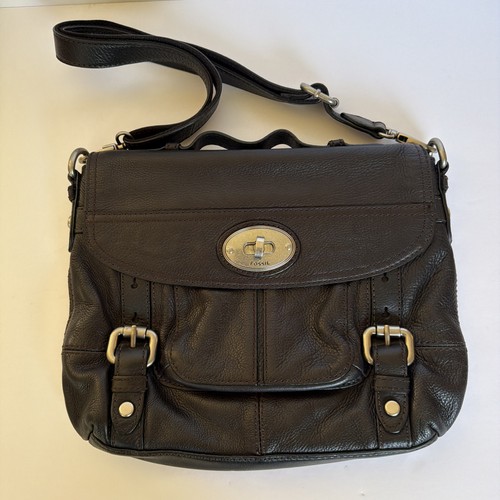 Fossil black leather - fossil, maddox