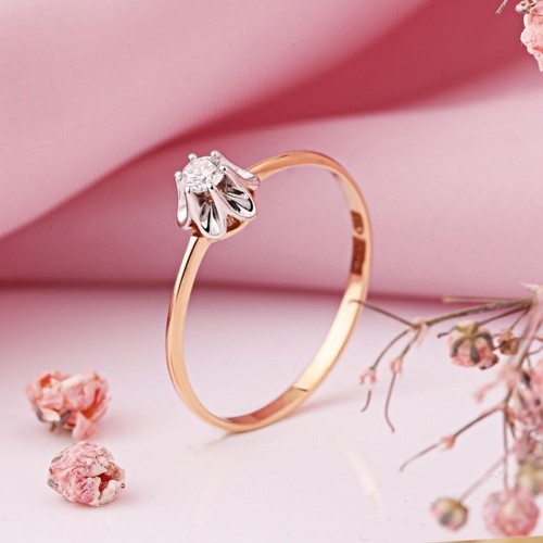 Tulip ring rotgold - ring,