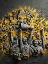 Fußball Kunstdruck A3 -