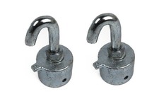 2 x Endstück mit Zapfen schraubbar Bruststange Pferdeanhänger Pferdetransporter