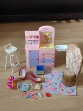 Barbie Happy Family Midge schwanger Haus Baby Zubehör Möbel Kinderzimmer 