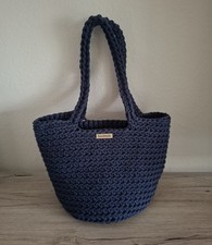 dunkelblaue Tasche, Shopper