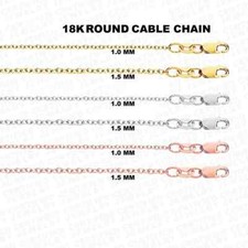 18k Solid Yellow, White Or