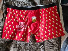 Boxershorts rot motiv Bier