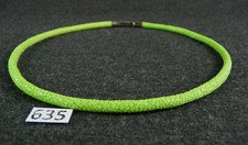 635) Luxuriöse Extravagante Rochenleder Collier Halskette 42 cm Edel Einzigartig