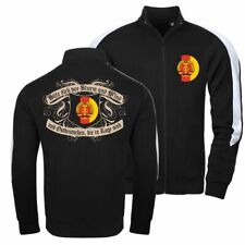 Männer Trainingsjacke Sweatjacke DDR Hüte dich vor Sturm Wind und Ostdeutschen