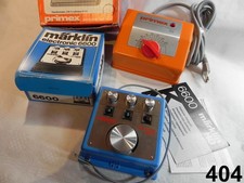 Märklin 6600 electronic Fahrregler und Primex 6402 mit Anschlussplänen + OVP SET