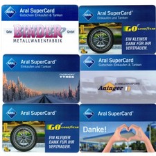 6x Aral Supercard (ohne Guthaben)