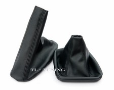 Schaltsack + Handbremssack Schwarz passend für 3er E46 Bj.98-05 Schaltmanschette