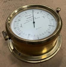 WEMPE Schiffsbarometer Messing