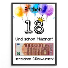 Geldgeschenk 18. Geburtstag