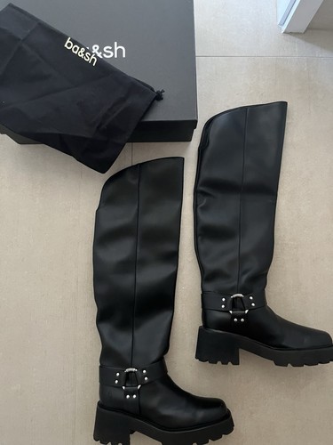 Lederstiefel overknee - lederstiefel,